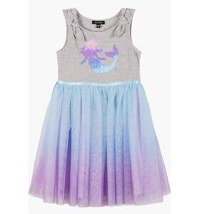 Zunie Gray and Purple Mermaid Dress 4